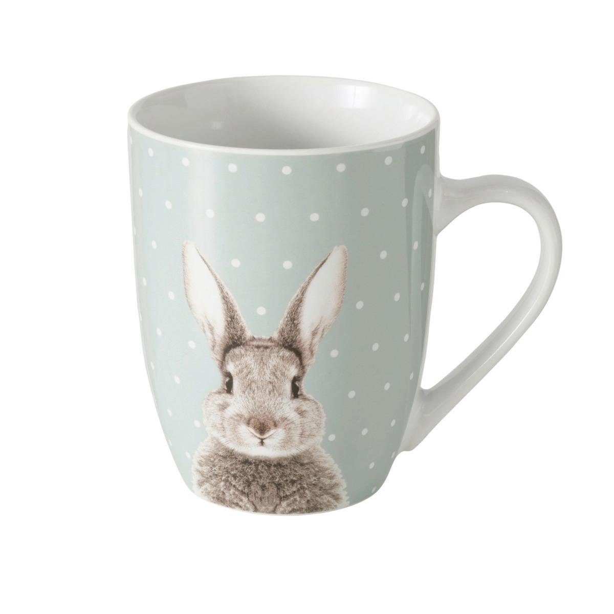 Bögre Fluffy - mentazöld/fehér, Basics, kerámia (10/12/8cm) - Modern Living