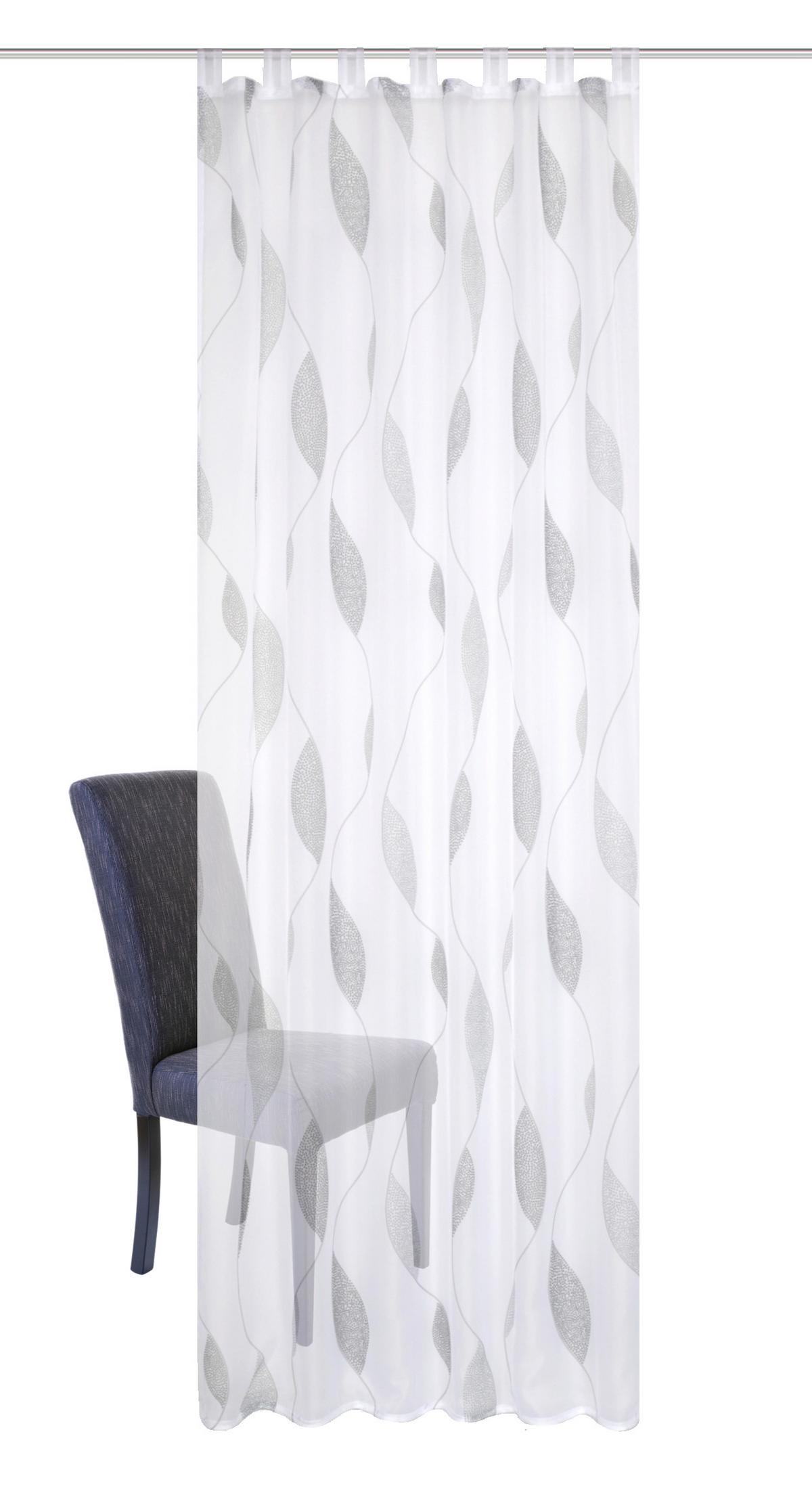 Schlaufenvorhang Paolo Grau/Taupe ca. 140x145cm - Taupe/Grau, KONVENTIONELL, Textil (140/145cm) - Schmidt W. Gmbh