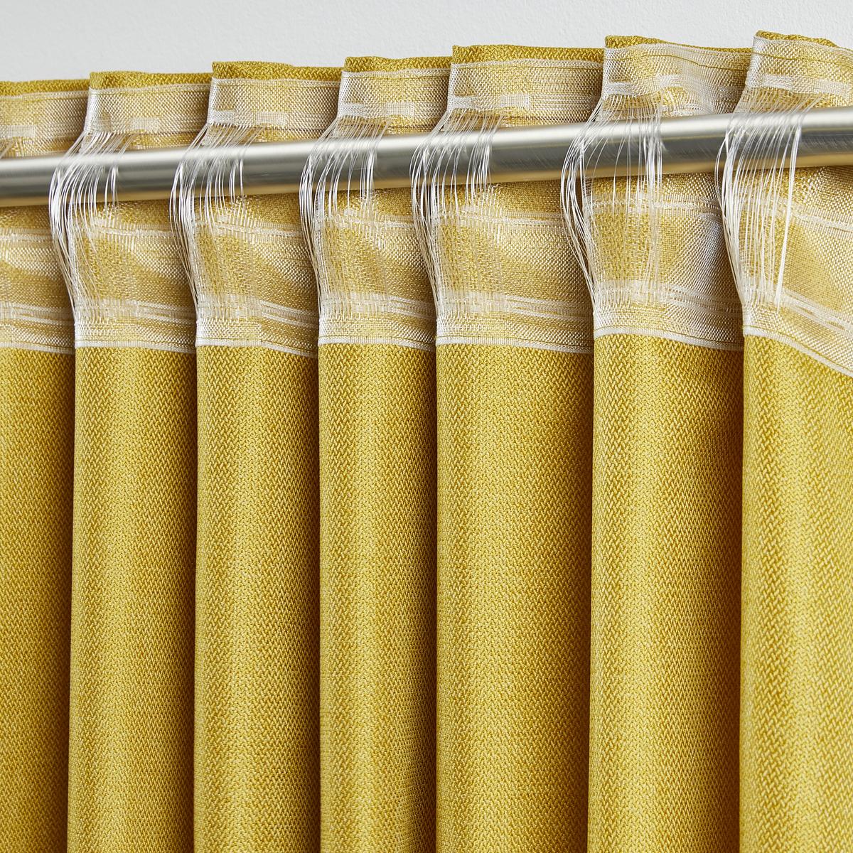 Fertigvorhang Andi ca. 140x245cm, 2 Stück - Gelb, Konventionell, Textil (140/245cm) - Modern Living