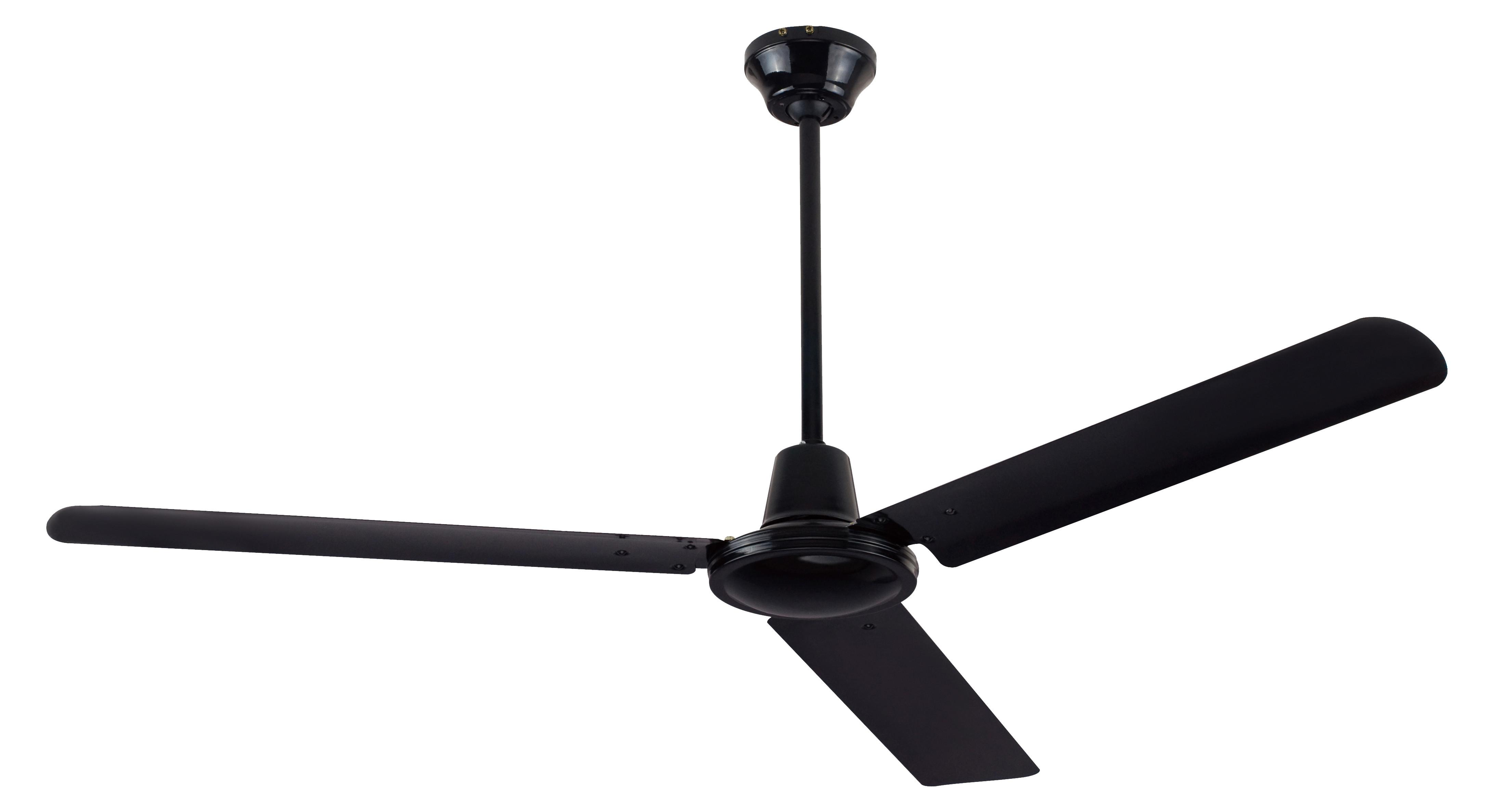 Stropni Ventilator Ferro - crna, Konvencionalno, metal (142/58cm) - Globo