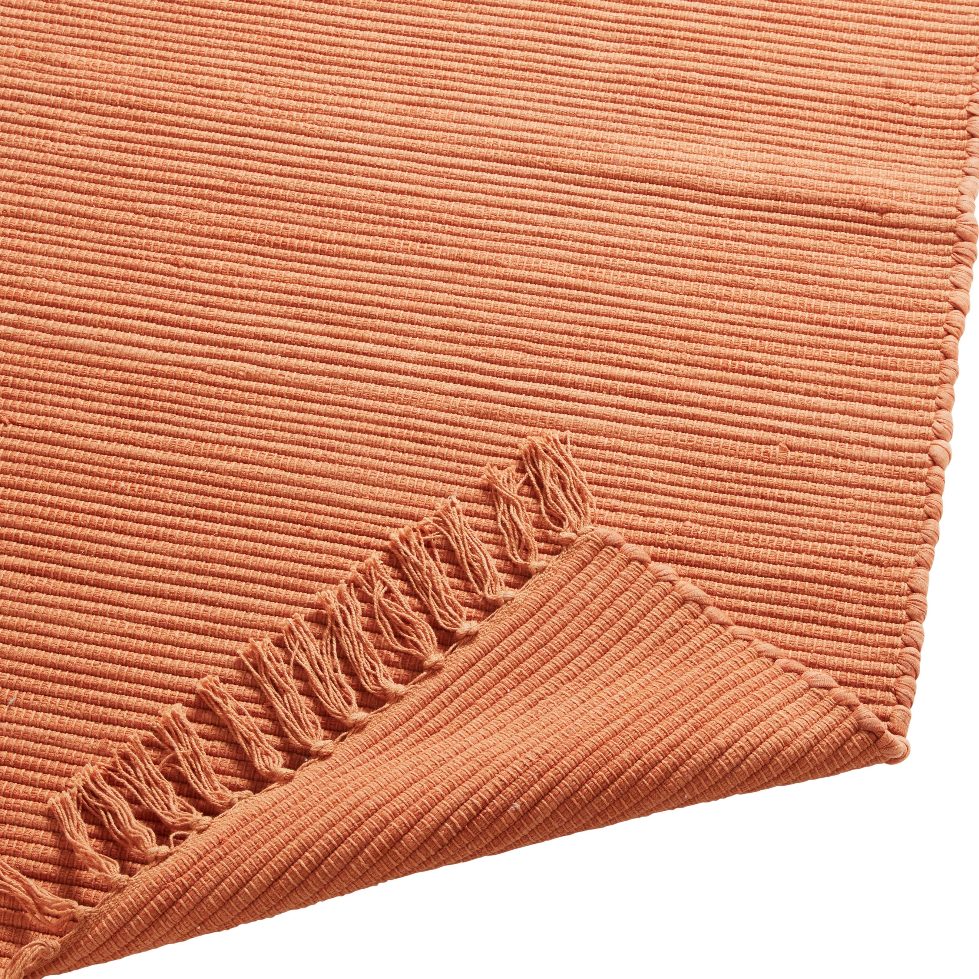 Fleckerlteppich Julia in Apricot ca. 70x230cm - Orange, ROMANTIK / LANDHAUS, Textil (70/230cm) - Modern Living