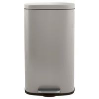 Treteimer Akira Matt-Taupe - Taupe/Schwarz, Basics, Kunststoff/Metall (42,7/29,7/64,3cm) - Spirella
