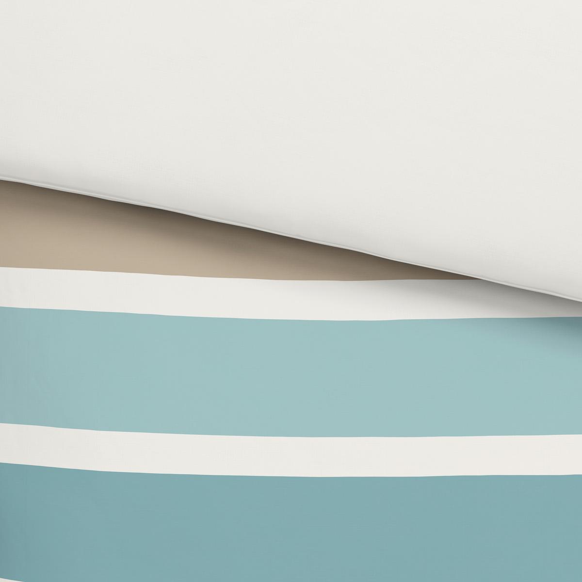 BETTWÄSCHESET SILKE - Blau/Beige, Modern, Textil (160/210cm) - Modern Living