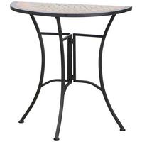 GARTENTISCH 380835 - Multicolor/Schwarz, MODERN, Keramik/Metall (70/35,5/71cm) - Siena Garden