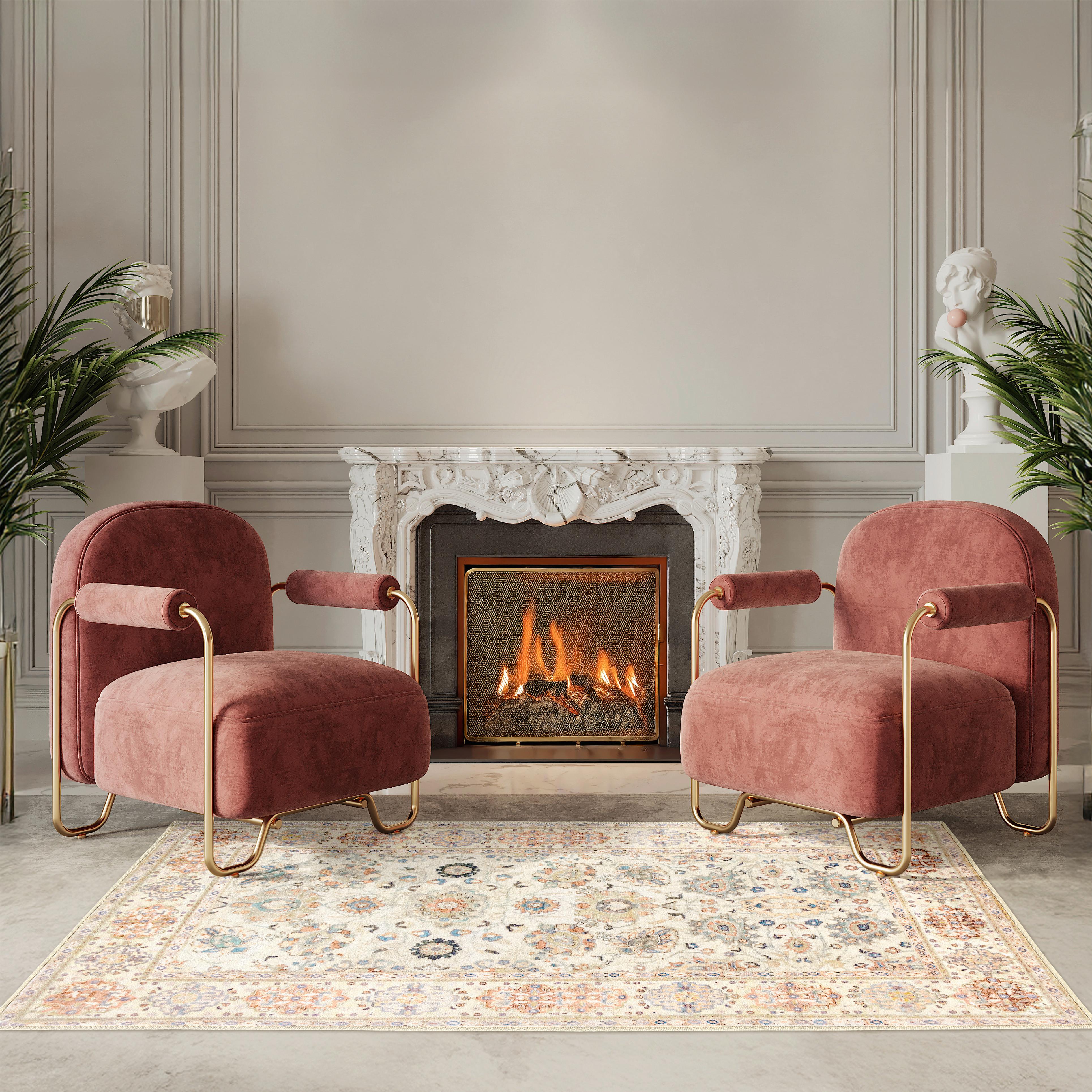 DYWAN VINTAGE JANE LIVING-CLASSIC8190 - jasnoróżowy/masa perłowa, Design, tkanina (80/150cm) - Lindorug