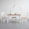 MATBORD ANTALIA - vit/naturfärgad, Modern, trä (120/75/60cm) - Bessagi Home