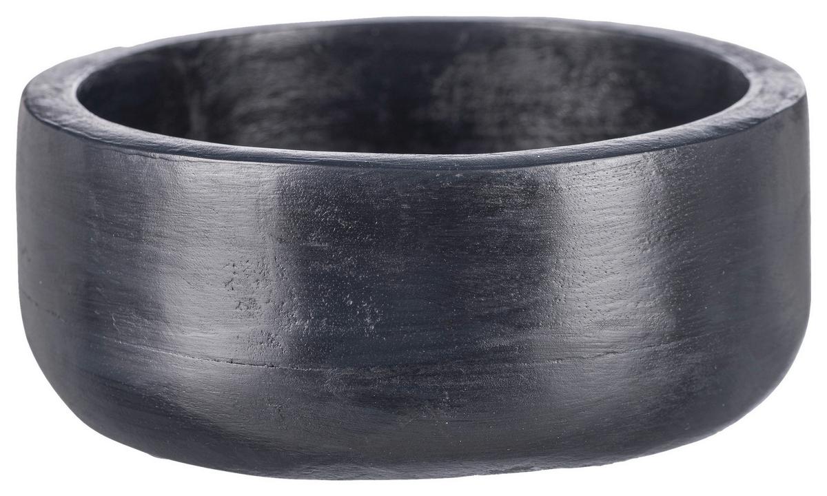 Dekoschale Marco I in Schwarz - Schwarz, MODERN, Holz (15/6cm) - Modern Living