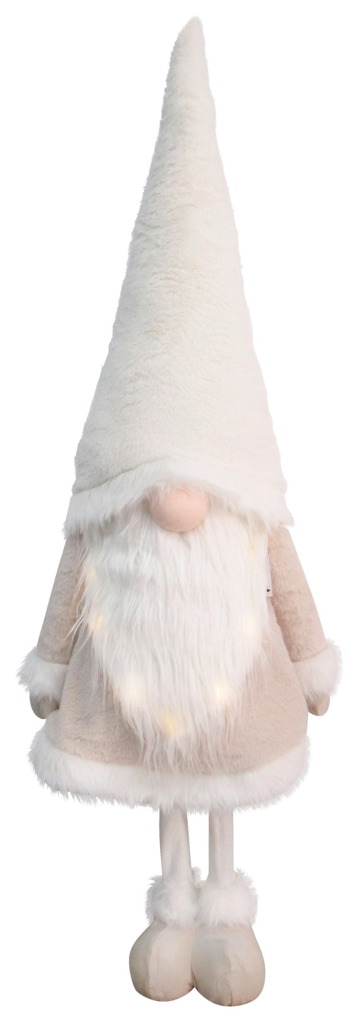 Wichtel Willy Grau/Hellgrau ca. 125cm - Hellgrau/Grau, KONVENTIONELL, Kunststoff/Textil (40/125/30cm) - Mömax