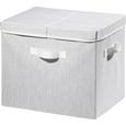 Škatla Za Shranjevanje Sonia - svetlo siva, Moderno, tekstil (38/28/32cm) - Mömax modern living Škatla Za Shranjevanje Sonia - svetlo siva, Moderno, tekstil (38/28/32cm) - Mömax modern living