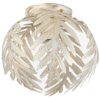 Deckenleuchte Felce Avorio Weiß max. 22 Watt - Weiß, KONVENTIONELL, Metall (25/23cm)