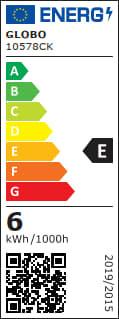 LED-Leuchtmittel 10578CK max. 6 Watt - Klar, Glas/Metall (4,5/7,8cm) - Globo