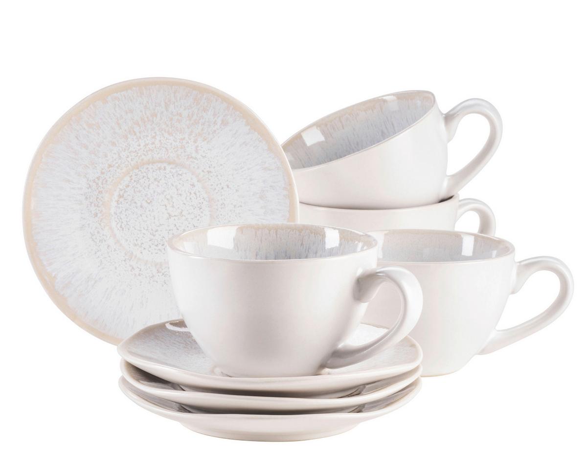 KAFFEESERVICE KAFFEETASSENSET, 934010 - Weiss, Basics, Keramik (13,5/6,5/10cm) - Mäser