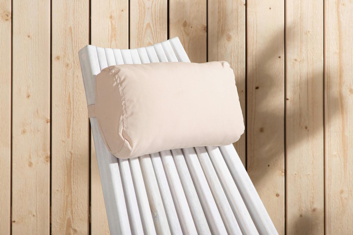 Strandsessel Asta ca. 57x79x73 cm Weiß - Weiß, KONVENTIONELL, Holz (57/79/73cm) - Gardenson