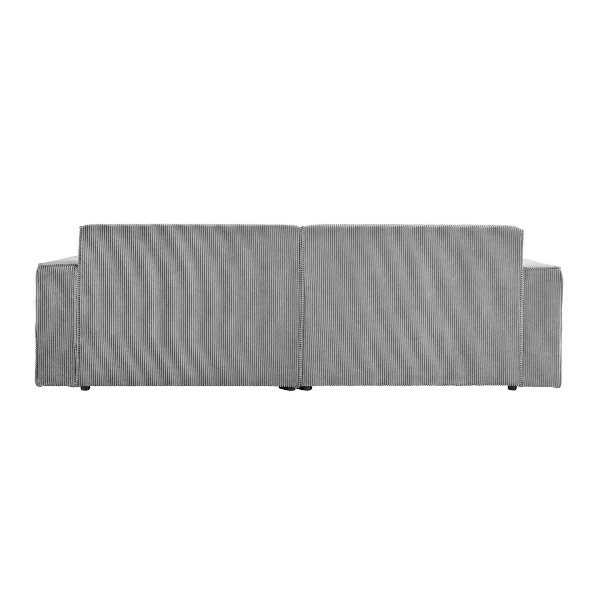 Wohnlandschaft Loft in Hellgrau - Hellgrau/Schwarz, Modern, Kunststoff/Textil (265/75/172cm) - Mömax