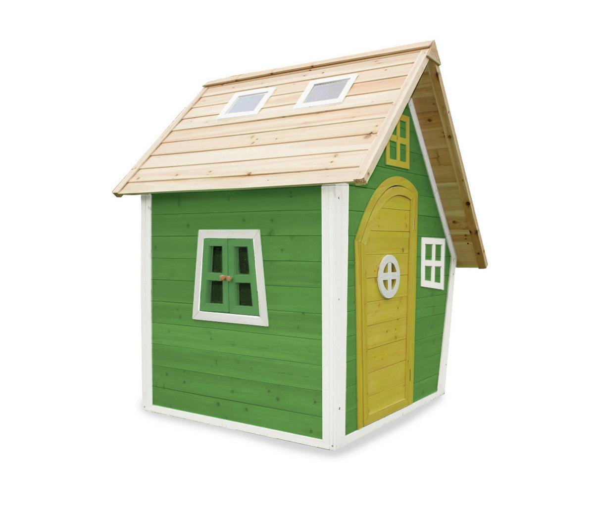 Igralna Hišica Exit Fantasia 100, Zelena - zelena, Konvencionalno, les (128/108/171cm) - EXIT Toys