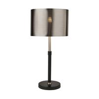 Asztali Lámpa Rachel Eu3877bk - krómszínű/fekete, Lifestyle, műanyag/fém (30/30/59.5cm)