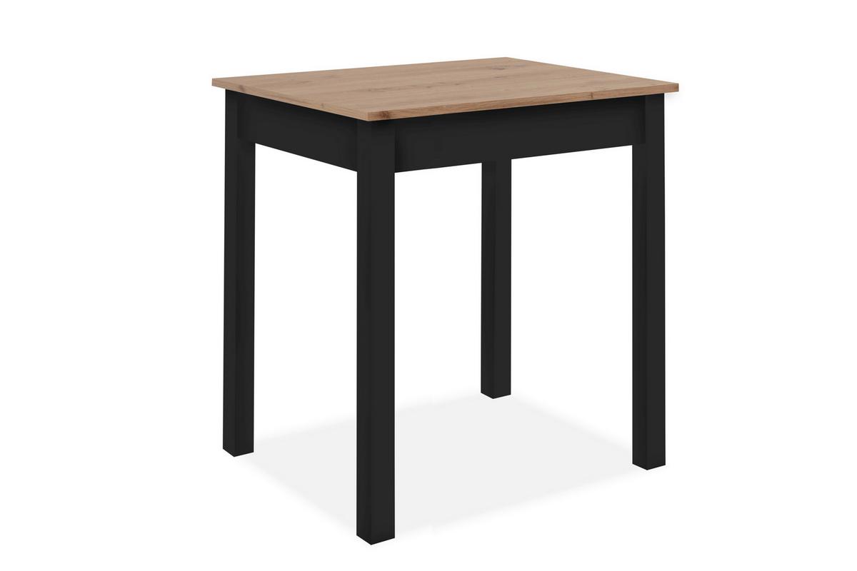 STÓŁ DO JADALNI CAPRI 81B - czarny/dąb artisan, Modern, materiał drewnopochodny (90/67/76cm) - MID.YOU