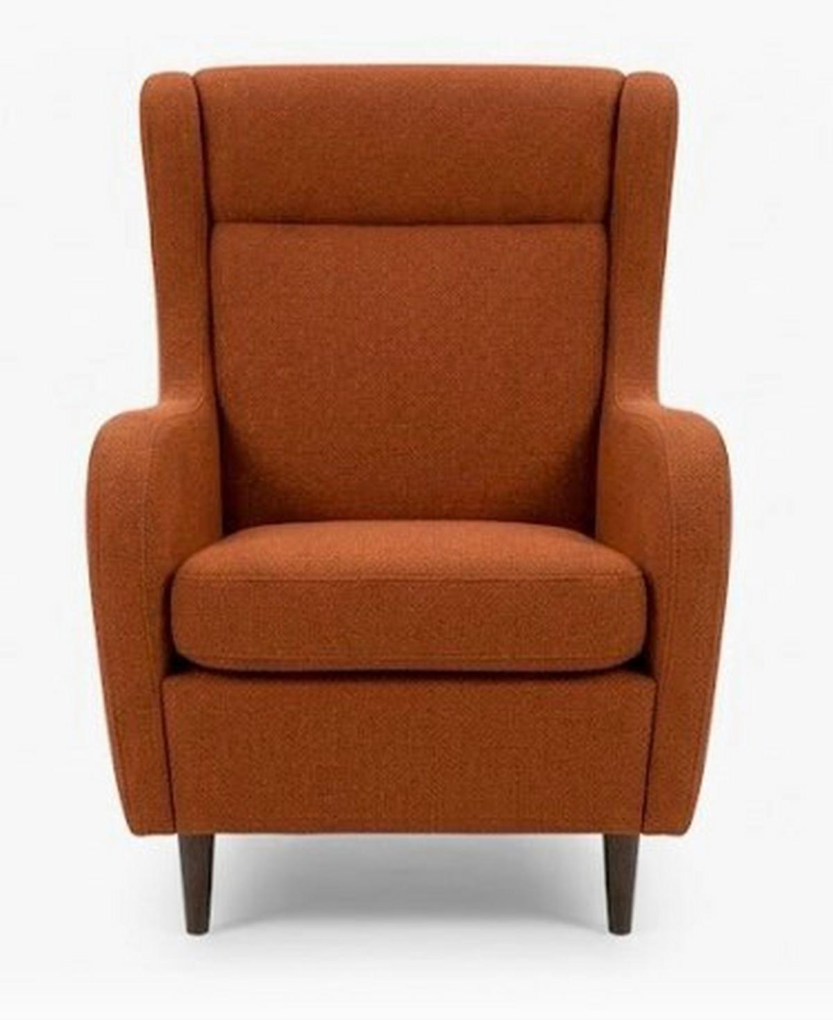 Füles Fotel Gepetto - rozsdavörös, Konventionell, faalapú anyag/textil (77/100/86cm)
