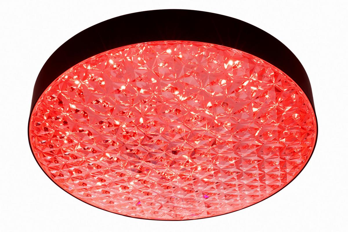 LAMPA SUFITOWA LED BRESCIA - przejrzysty/czarny, Trend, tworzywo sztuczne (50/12cm) - Novel