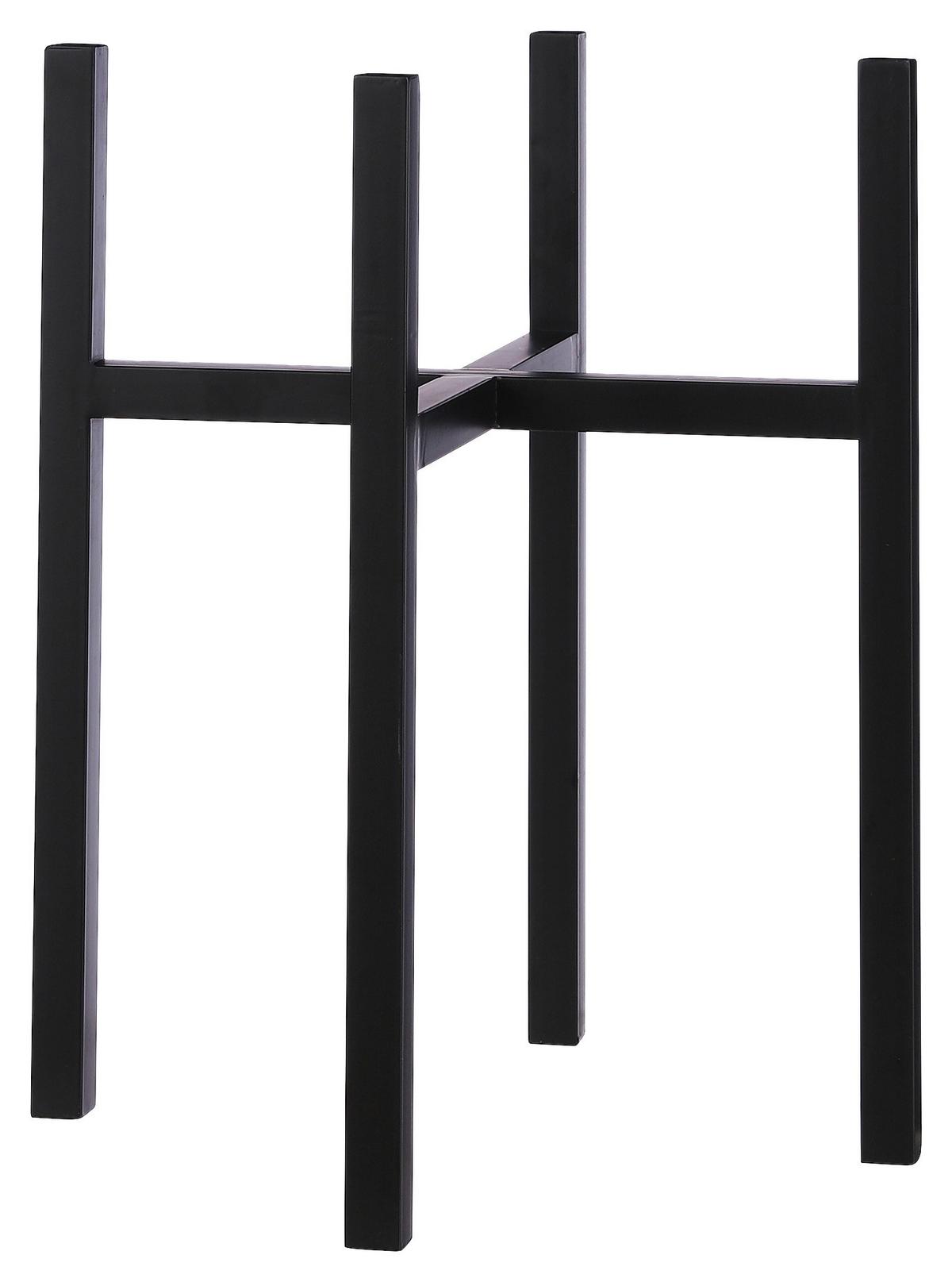 Pflanzentopfstütze Solido in Schwarz - Schwarz, Basics, Metall (16,5/25cm) - Modern Living