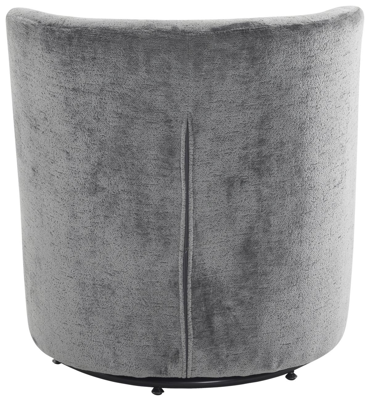 FOTEL NIELS - czarny/szary, Modern, metal/tkanina (65/73/75cm) - MID.YOU