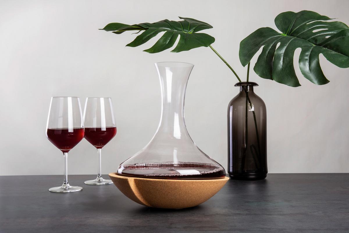 Dekanter Klar - Klar, Basics, Glas/Holz (28/23/26.3cm) - Vacu Vin