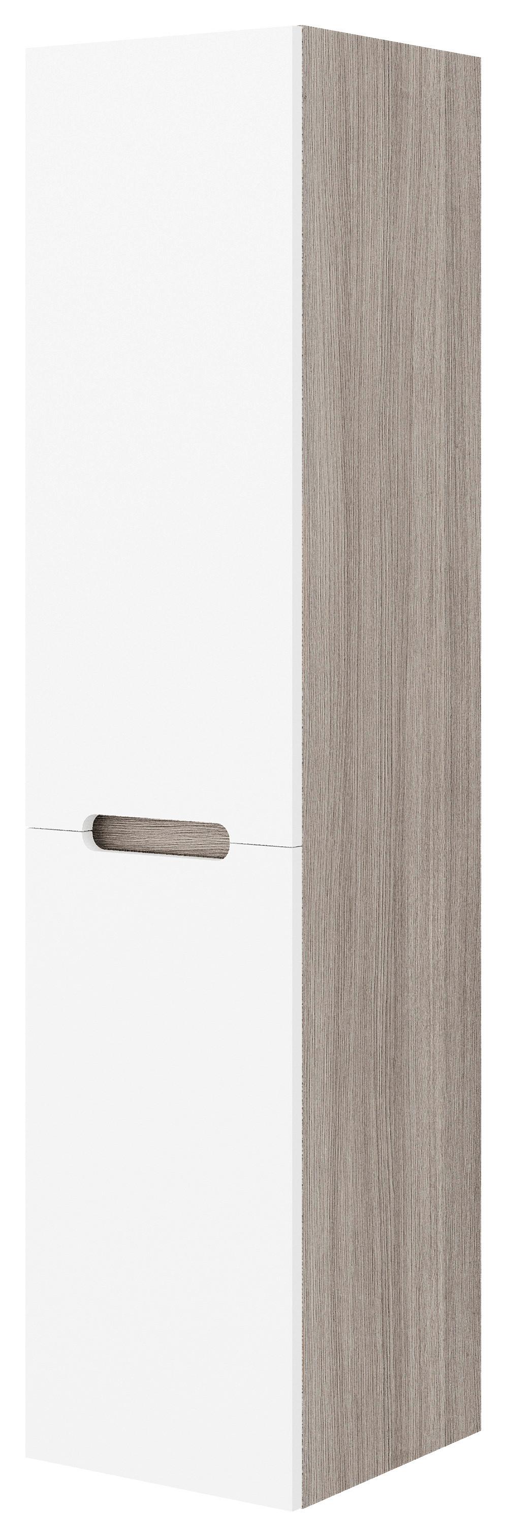 Magasszekrény Iris - fehér, Basics, fa (34/140/36cm)