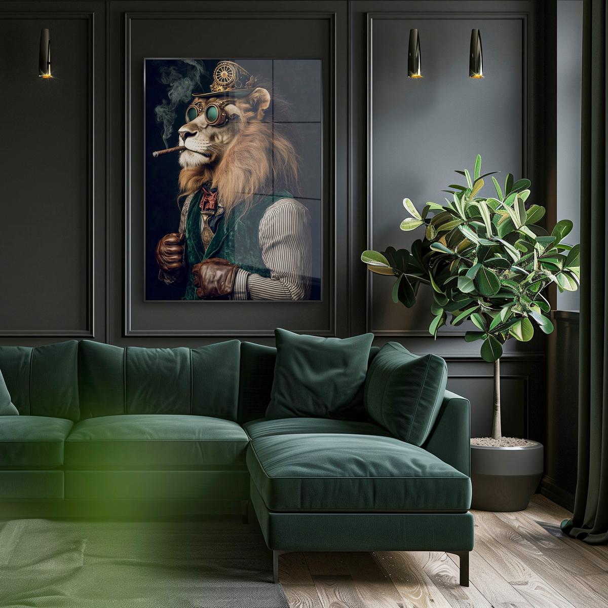 Glasbild Multicolor ca. 80x120cm - Multicolor, Basics, Glas/Holz (80/120cm)