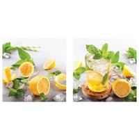 OBRAZ NA SZKLE GB-KUS1061 - różnokolorowy, Konventionell, szkło (20/20cm) - Euroart