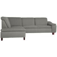 ECKSOFA AARON - Nussbaumfarben/Hellgrau, Design, Holz/Textil (187/247cm) - Max Winzer