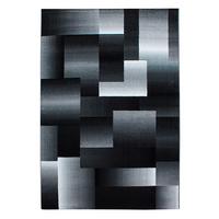 Flachwebeteppich Miami Schwarz ca. 140x200cm - Schwarz, Design, Textil (140/200cm) - Novel