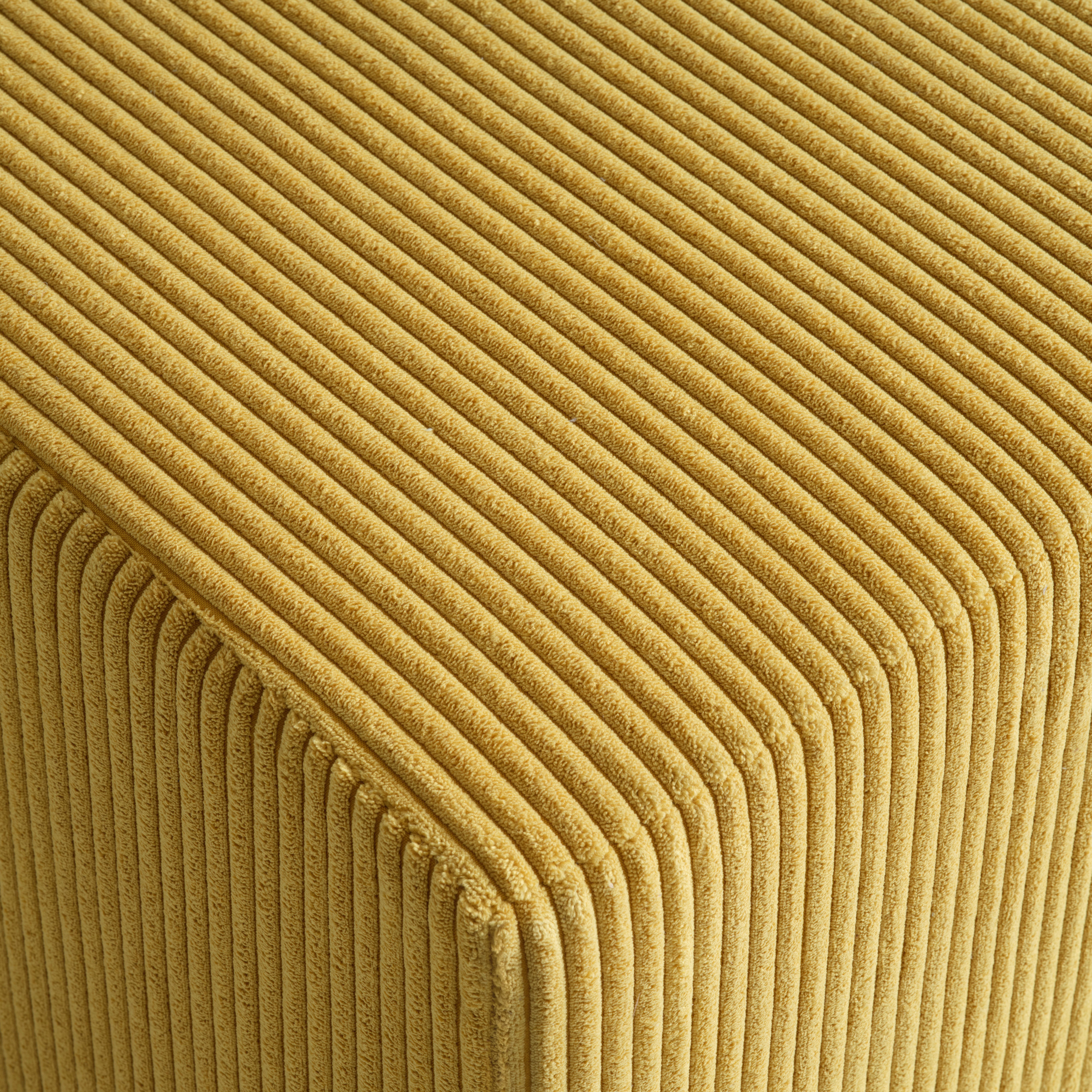 Ülőke Bali Cord - mustársárga, Modern, textil (45/42/45cm) - Based