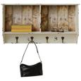 Wandgarderobe Weiß - Weiß, MODERN, Holzwerkstoff (76/40/15cm) Wandgarderobe Weiß - Weiß, MODERN, Holzwerkstoff (76/40/15cm)