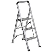 Zložljiva Lestev Solid V, Aluminij - barve aluminija, Basics, kovina (42/128/5cm) - MID.YOU