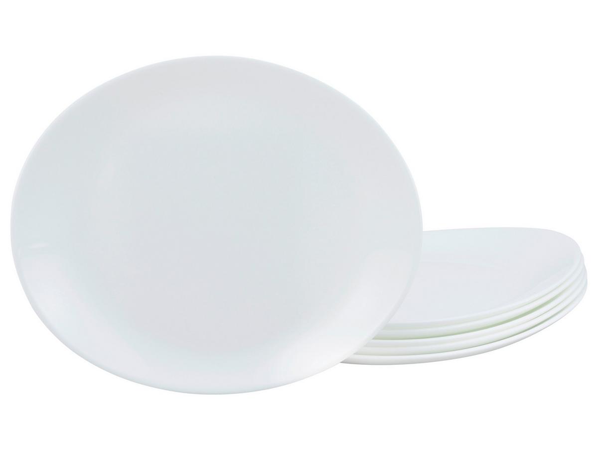 Plitvi Krožnik Italien Party, 6-Delni - bela, steklo (30cm) - Creatable