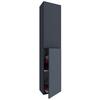Visoka Omara Lendas, Siva - antracit, Moderno, leseni material (32,6/150/21,7cm) - MID.YOU
