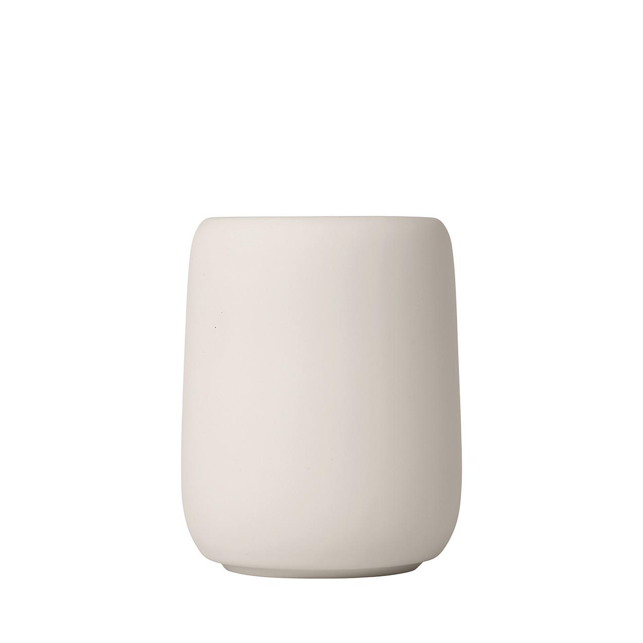 KUBEK DO MYCIA ZĘBÓW 69057 - beżowy, Basics, kamień (8,5/11cm) - Blomus