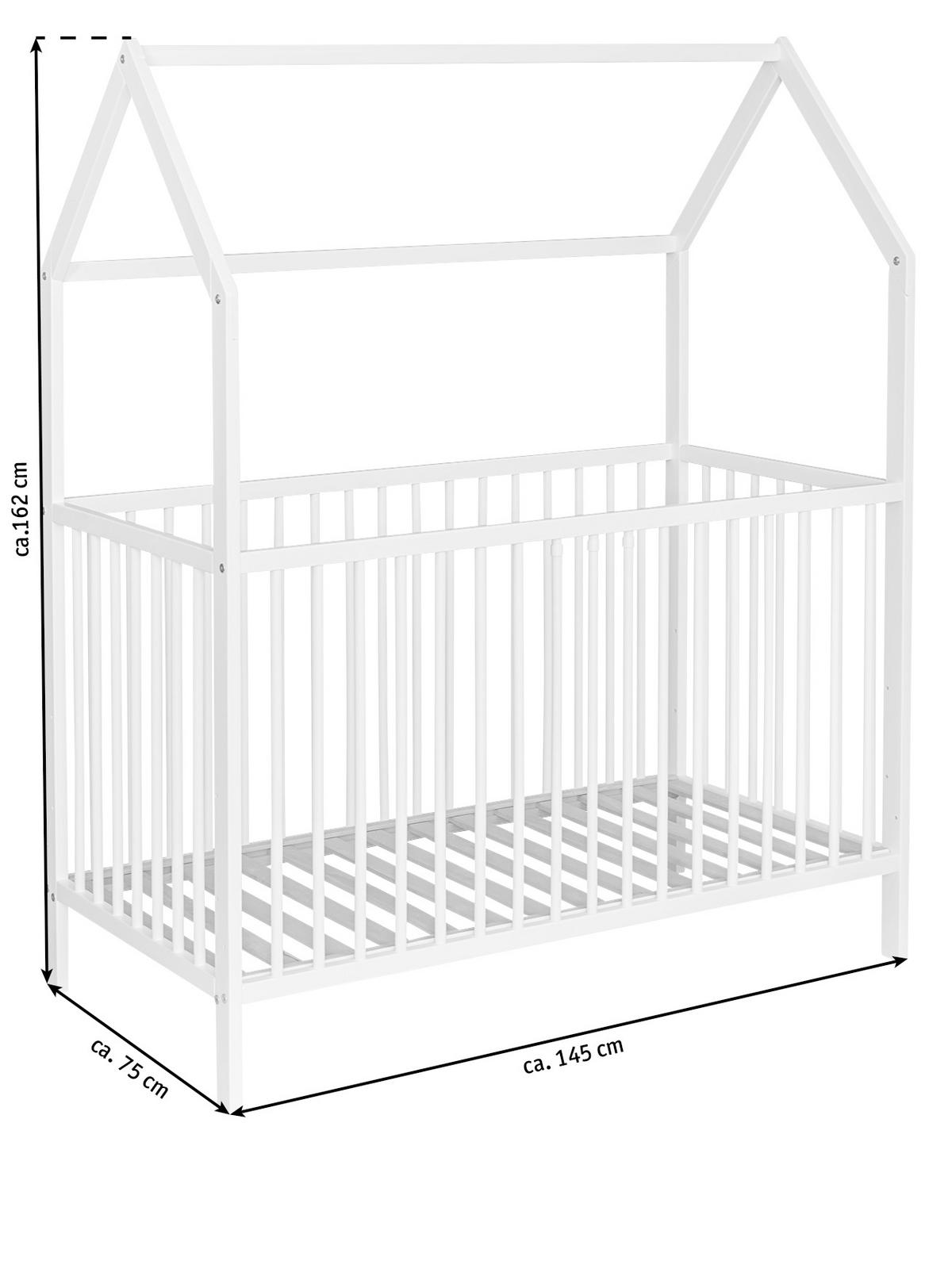ŁÓŻKO SZCZEBELKOWE EMMA 1 - biały, Trend, drewno (144/75/161cm) - My Baby Lou