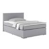 Boxspring Krevet Nero - sivo-smeđa/svijetlo siva, Konvencionalno, tekstil/metal (140/200cm) - Best Price