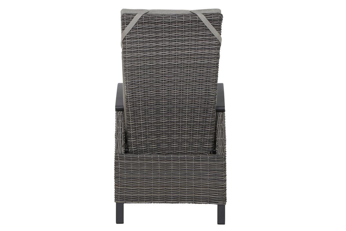 Loungegarnitur Corido 7-tlg. Grau - Grau, Basics, Keramik/Kunststoff (72/103/93cm) - Siena Garden