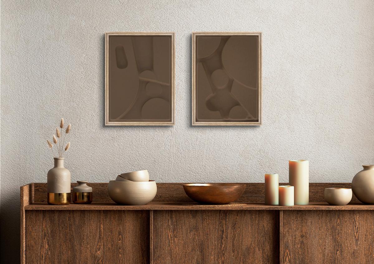 Bild Enno Dunkelbraun ca. 30x40cm - Eichefarben/Dunkelbraun, Holzwerkstoff/Kunststoff (30/40cm) - Modern Living