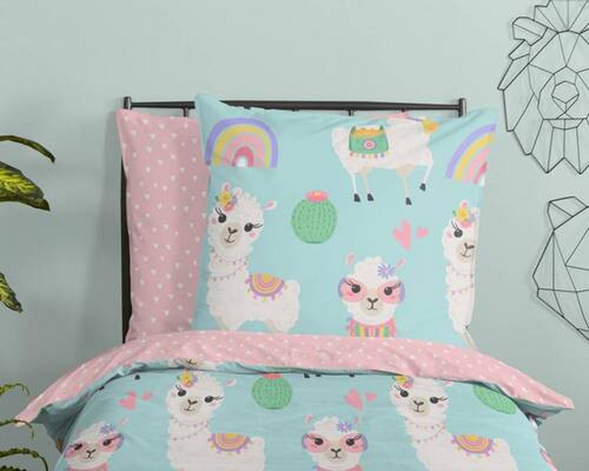 POŚCIEL DZIECIĘCA LAMALIFE - różnokolorowy, Design, tkanina (135/200cm)