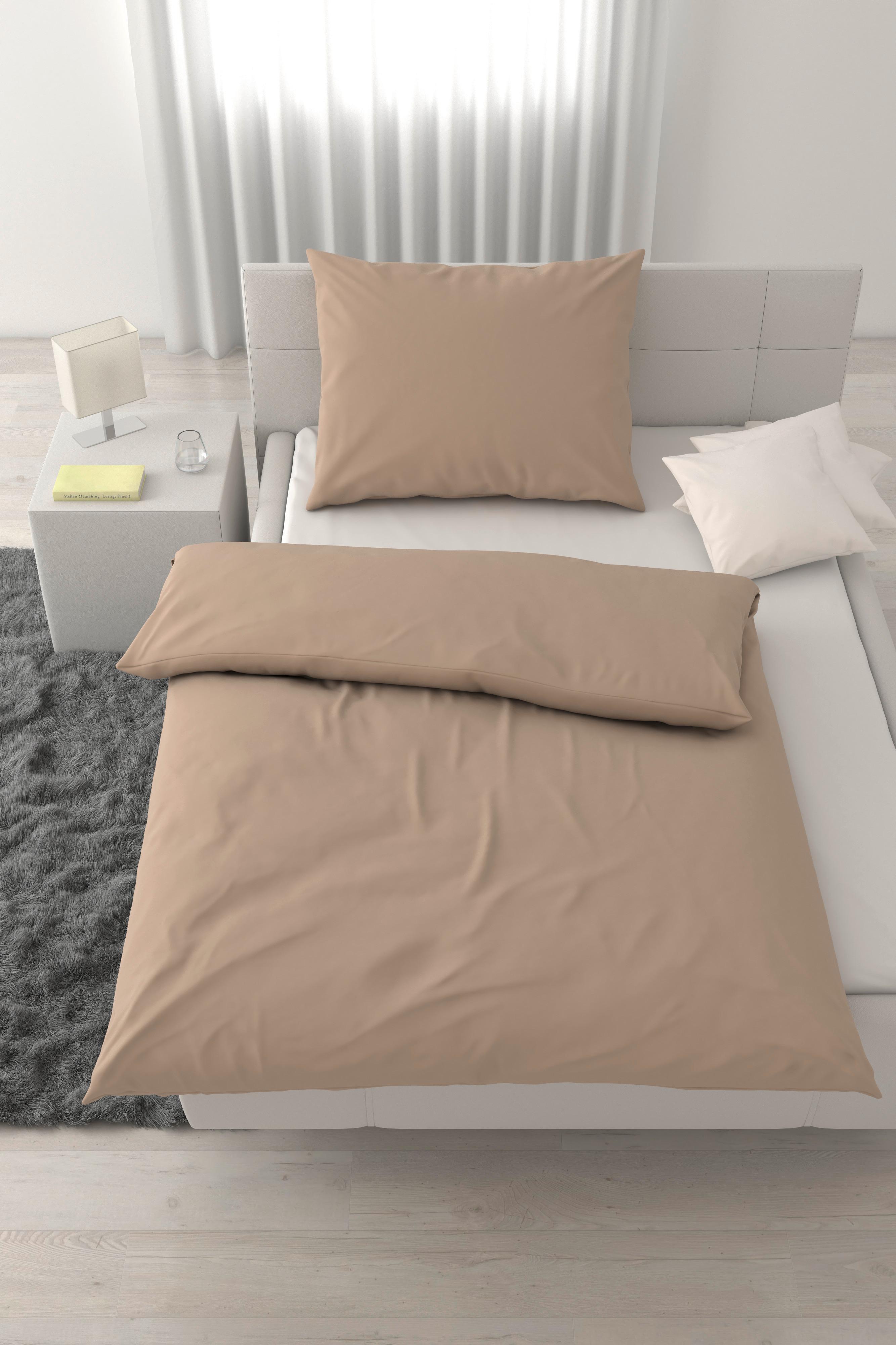 Posteljnina Julie, Svetlo Rjava, 60/80, 140/200 - bela, tekstil (140/200cm) - Mömax