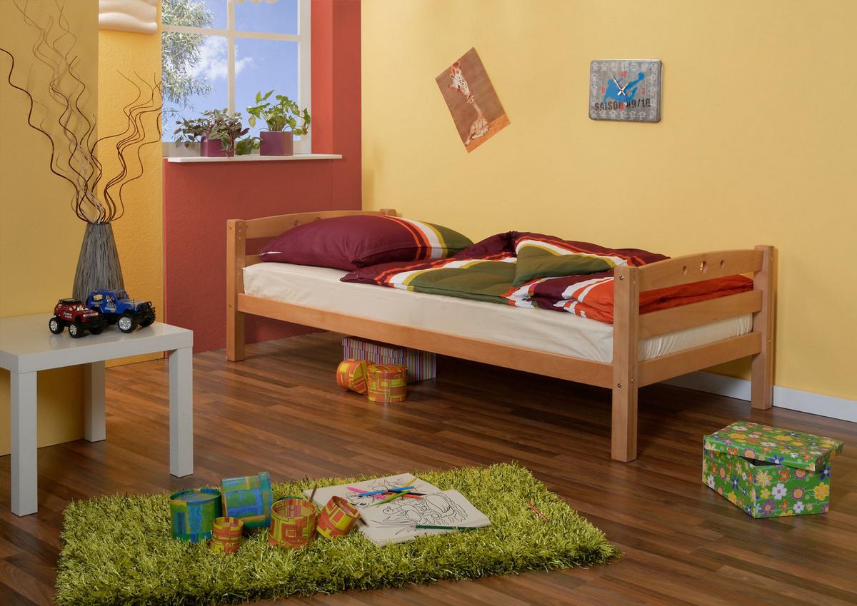 Pograd Tolly R, 90x200, Bukev, Masivno - barve bukve, Basics, les (90/200cm) - MID.YOU
