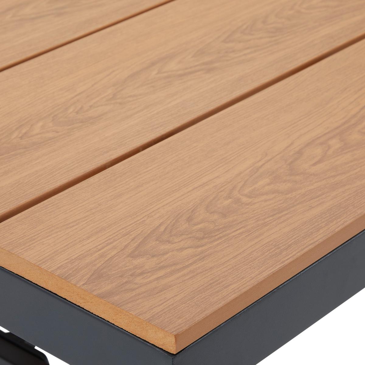 Vrtna Garnitura Eleonora - tamno siva/prirodne boje, Moderno, metal/tekstil (263/84/77cm) - Bessagi Garden