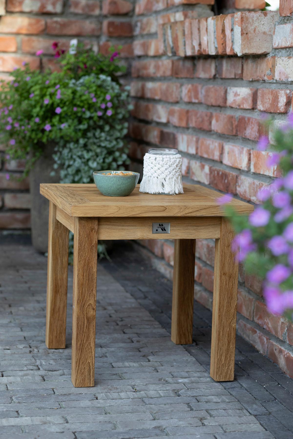 Gartenbeistelltisch Janus Holz - Braun, Basics, Holz (45/45/45cm)