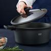 GRYTA BLACK LINE - klar/svart, Klassisk, metall/glas (28/12,8cm) - Gourmesto