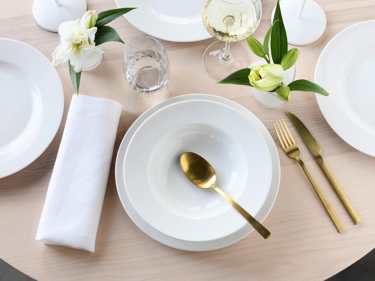 Étkészlet 24912 Venice Creme - krémszínű, Basics, kerámia - Creatable