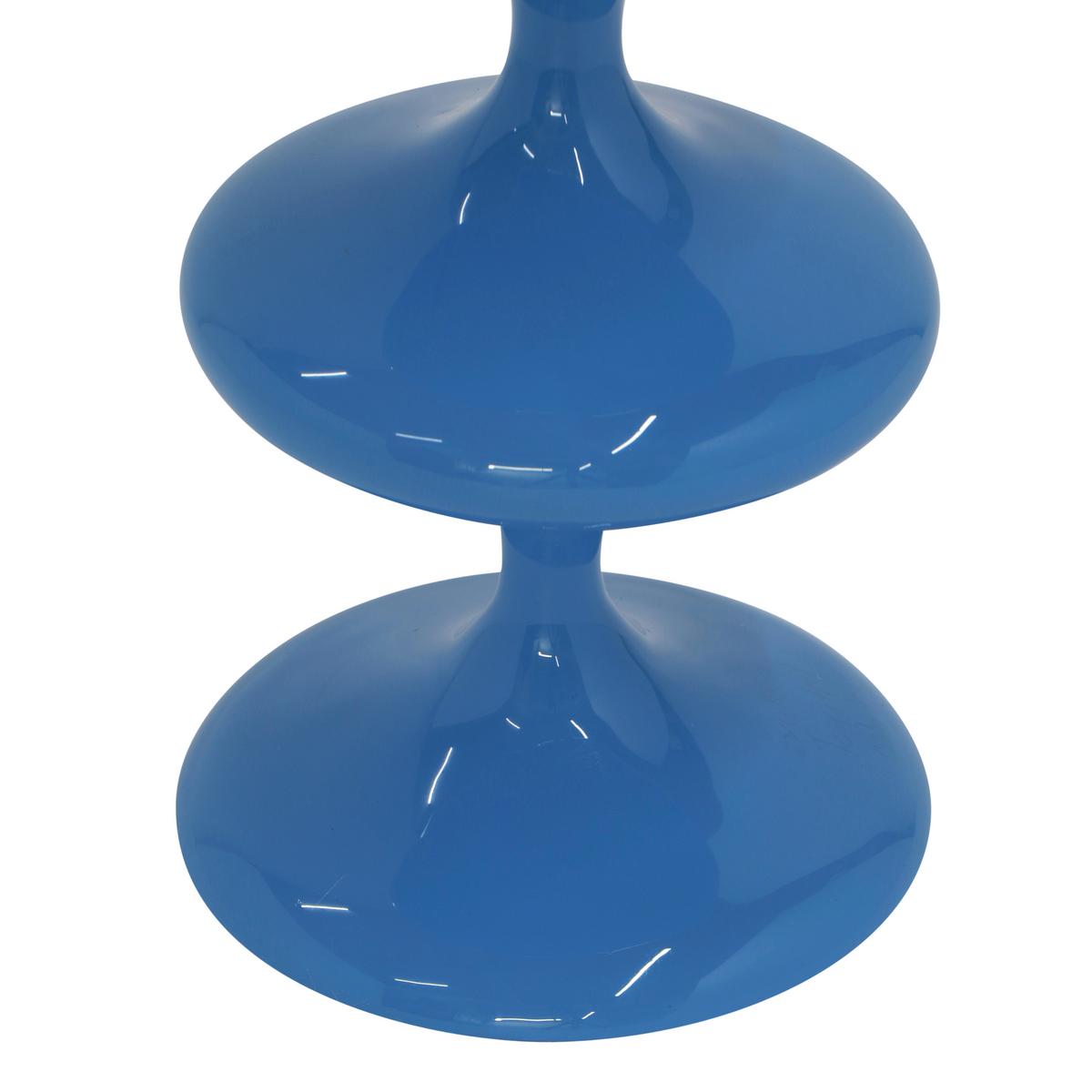 Stabkerzenhalter Laureen Blau - Blau, Basics, Metall (11/28/11cm)
