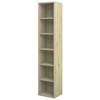 Regal Big Profi Office - Schwarz/Eiche Artisan, Modern, Holzwerkstoff/Kunststoff (44/218/40cm) - Mömax
